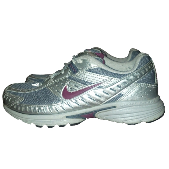 Nike Retro Dart 4 IV Impact Groove & Support Running Sneakers 6.5 Gray/Purple - Picture 9 of 16